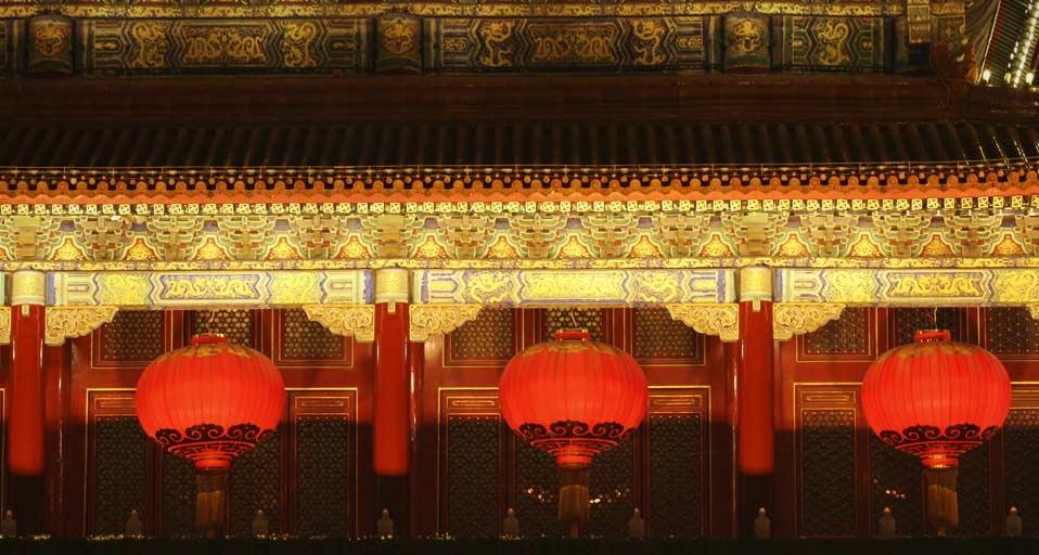 北京天安门的红灯笼