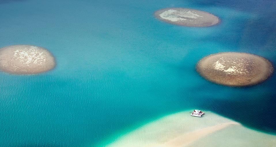 夏威夷瓦胡岛的沙洲和碧水