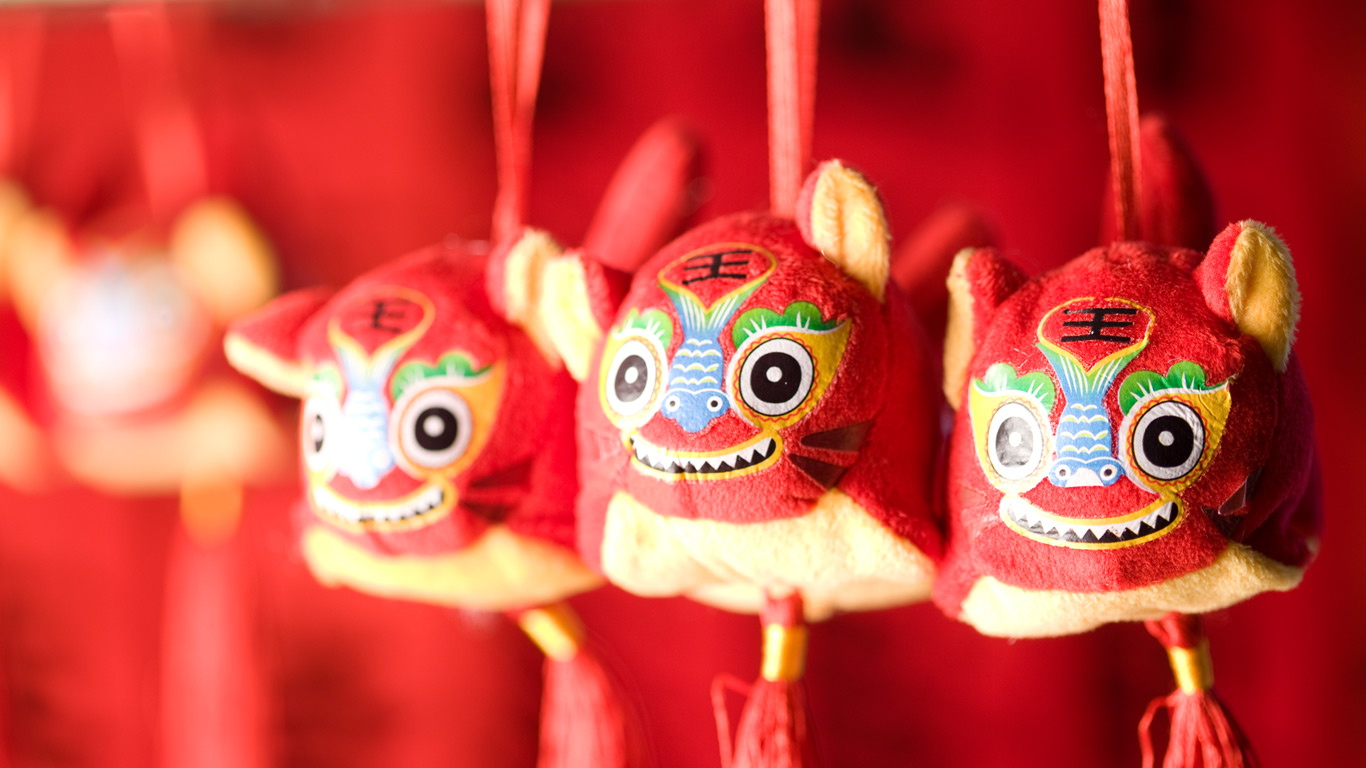 新年装饰 ，小老虎