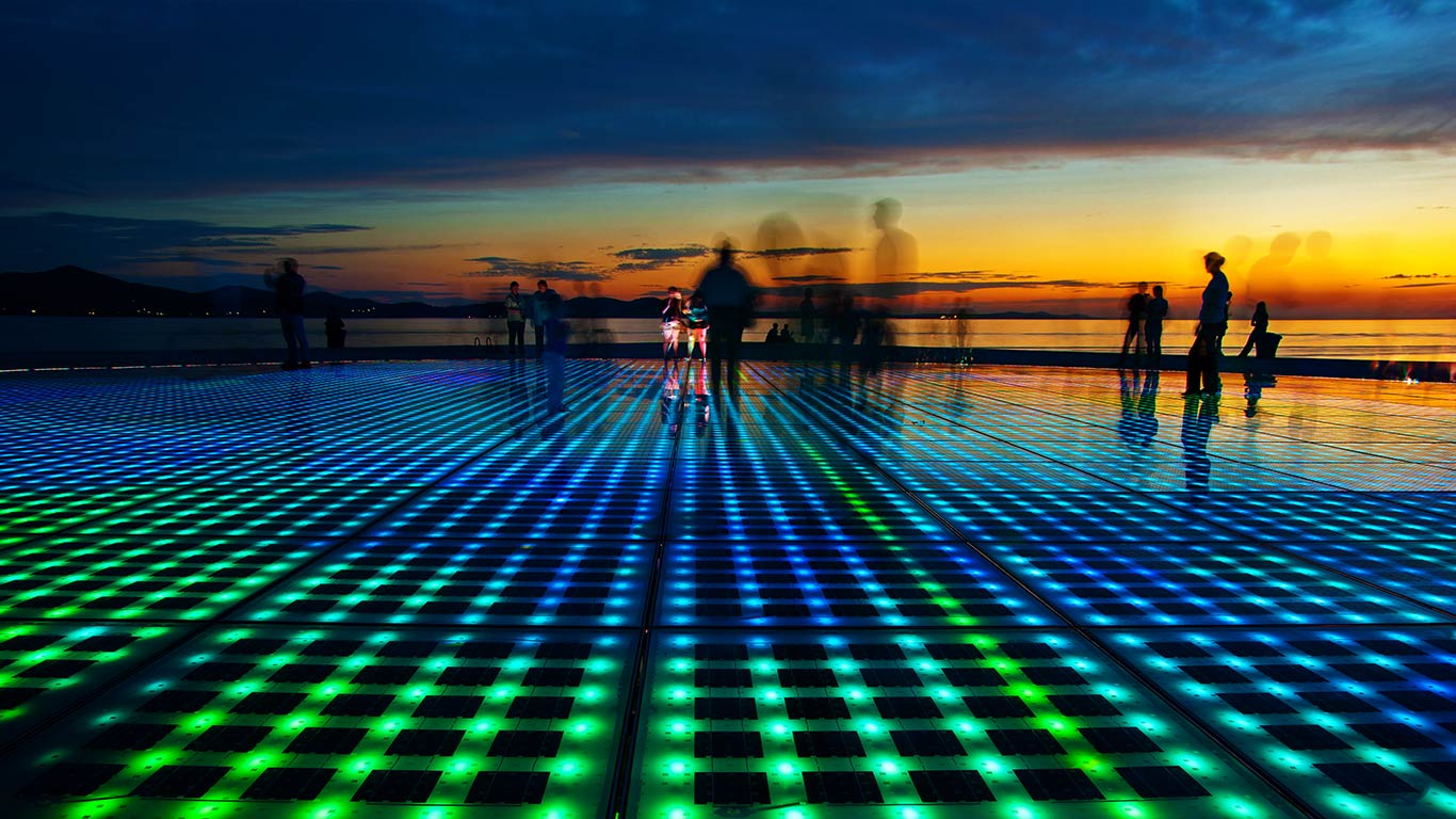 ‘Greeting to the Sun’ installation by Nikola Ba?i?, Zadar, Croatia