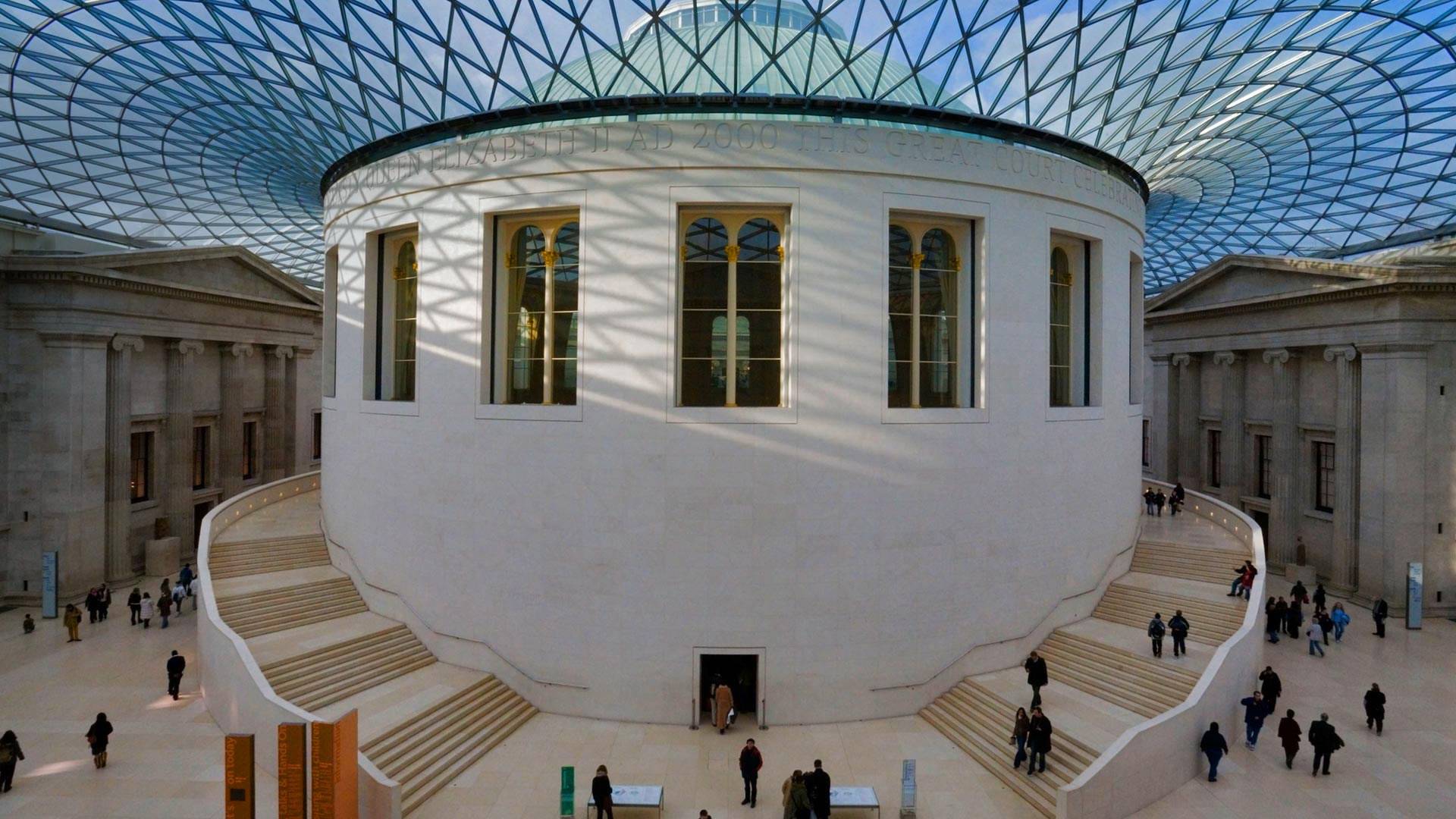 大英博物馆大中庭，英国伦敦 