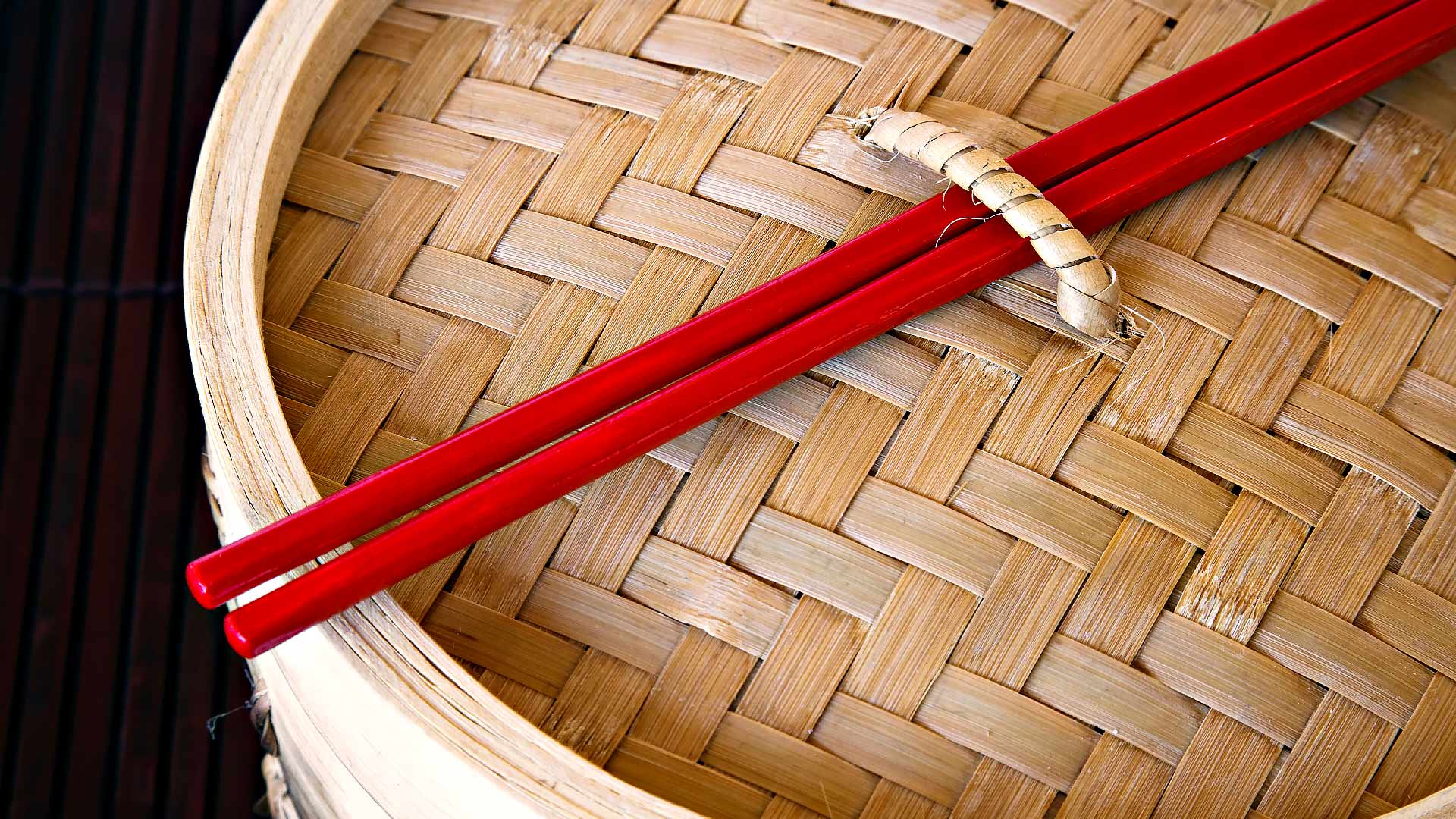 红筷子和蒸笼，中国 