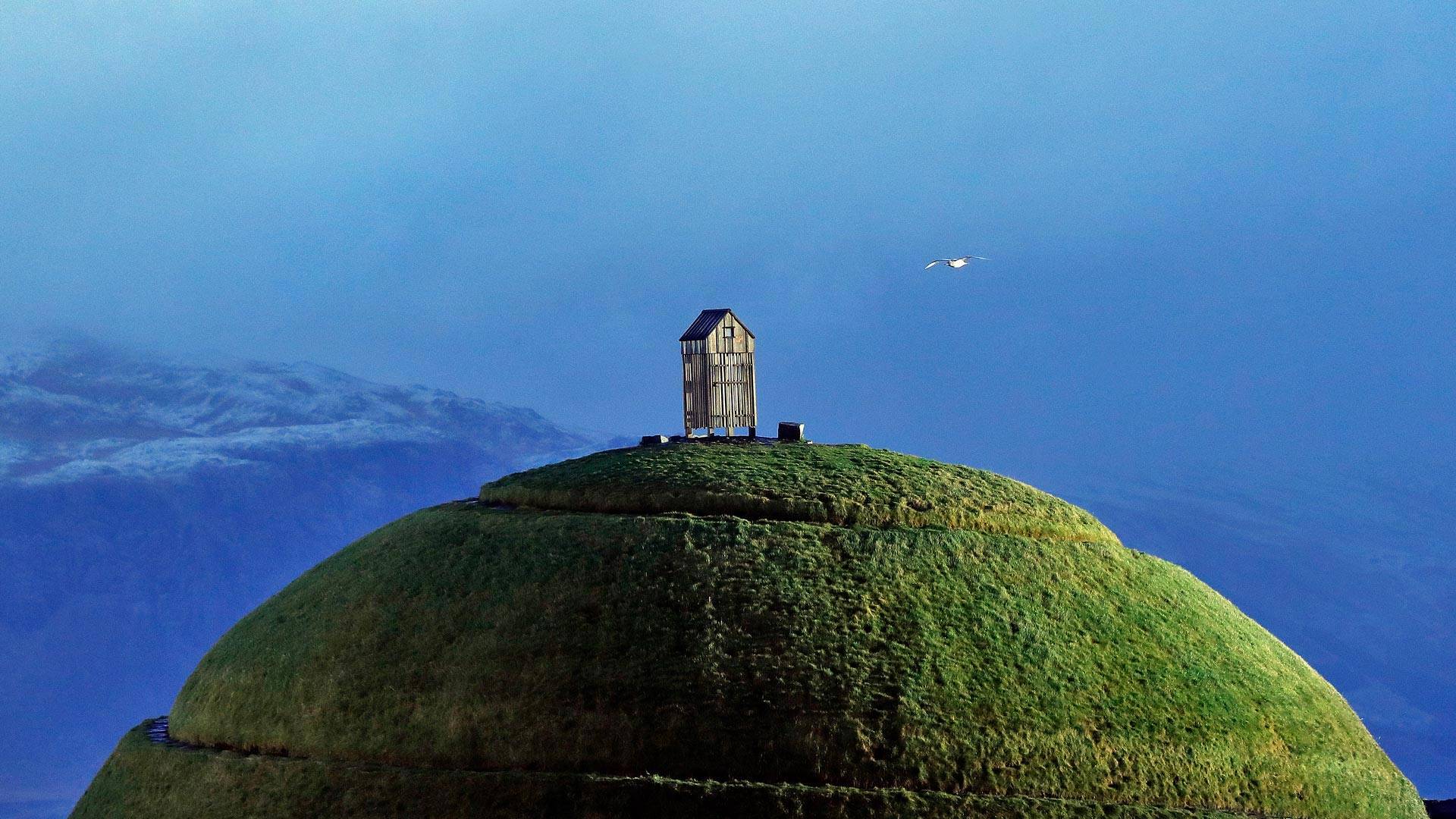 雷克雅未克的Þúfa山，冰岛 