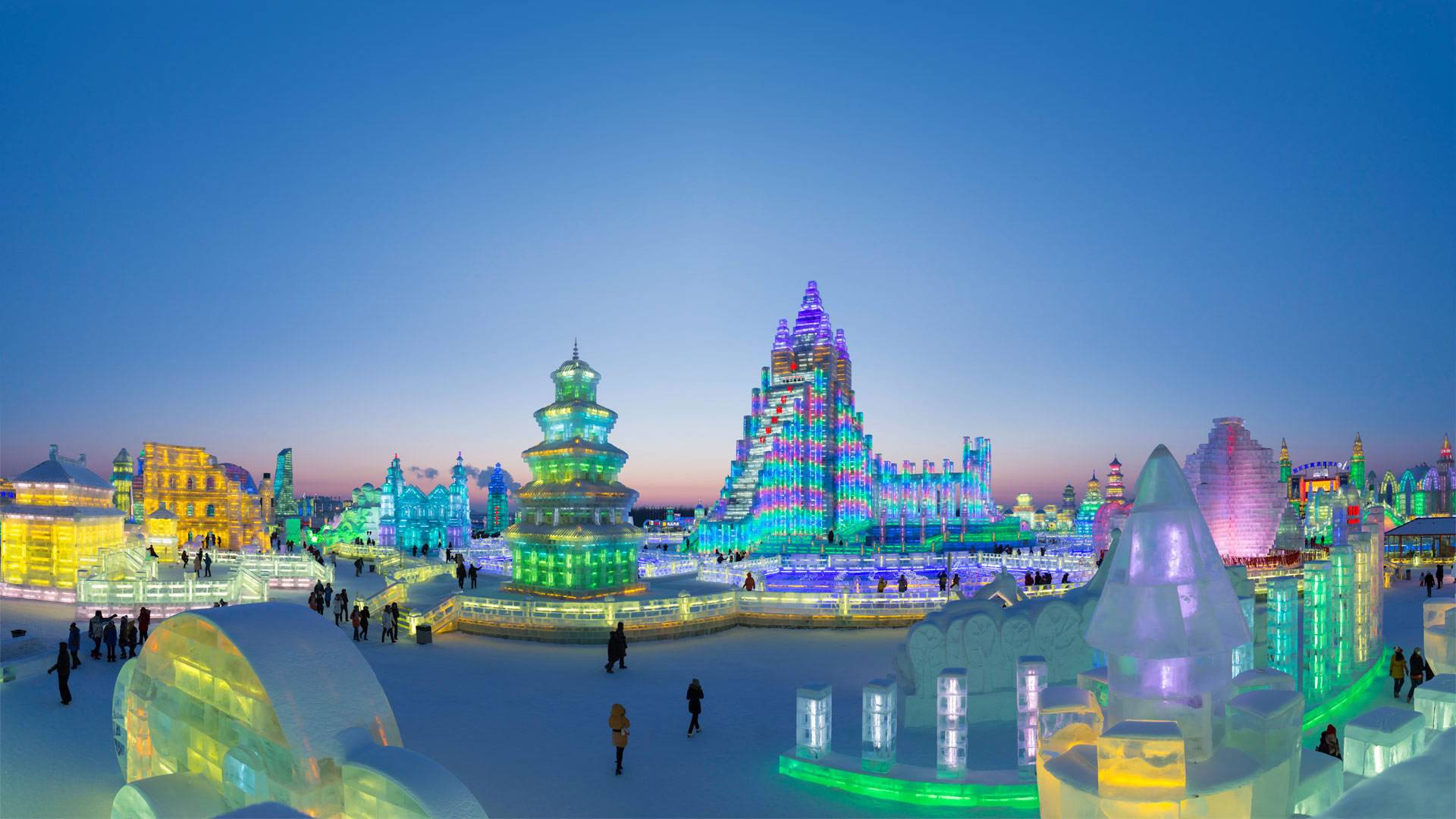 哈尔滨冰雪节，中国 