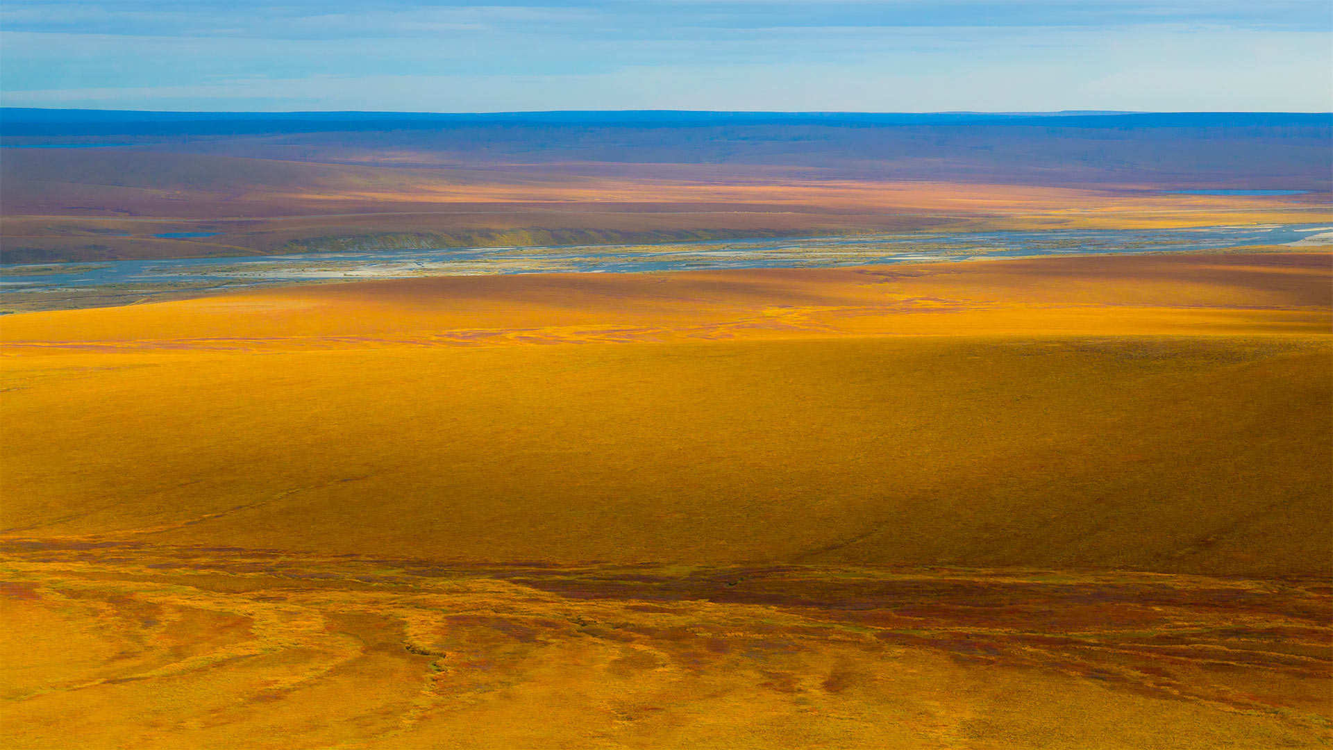 北坡自治市镇的伊维沙克河，阿拉斯加州 