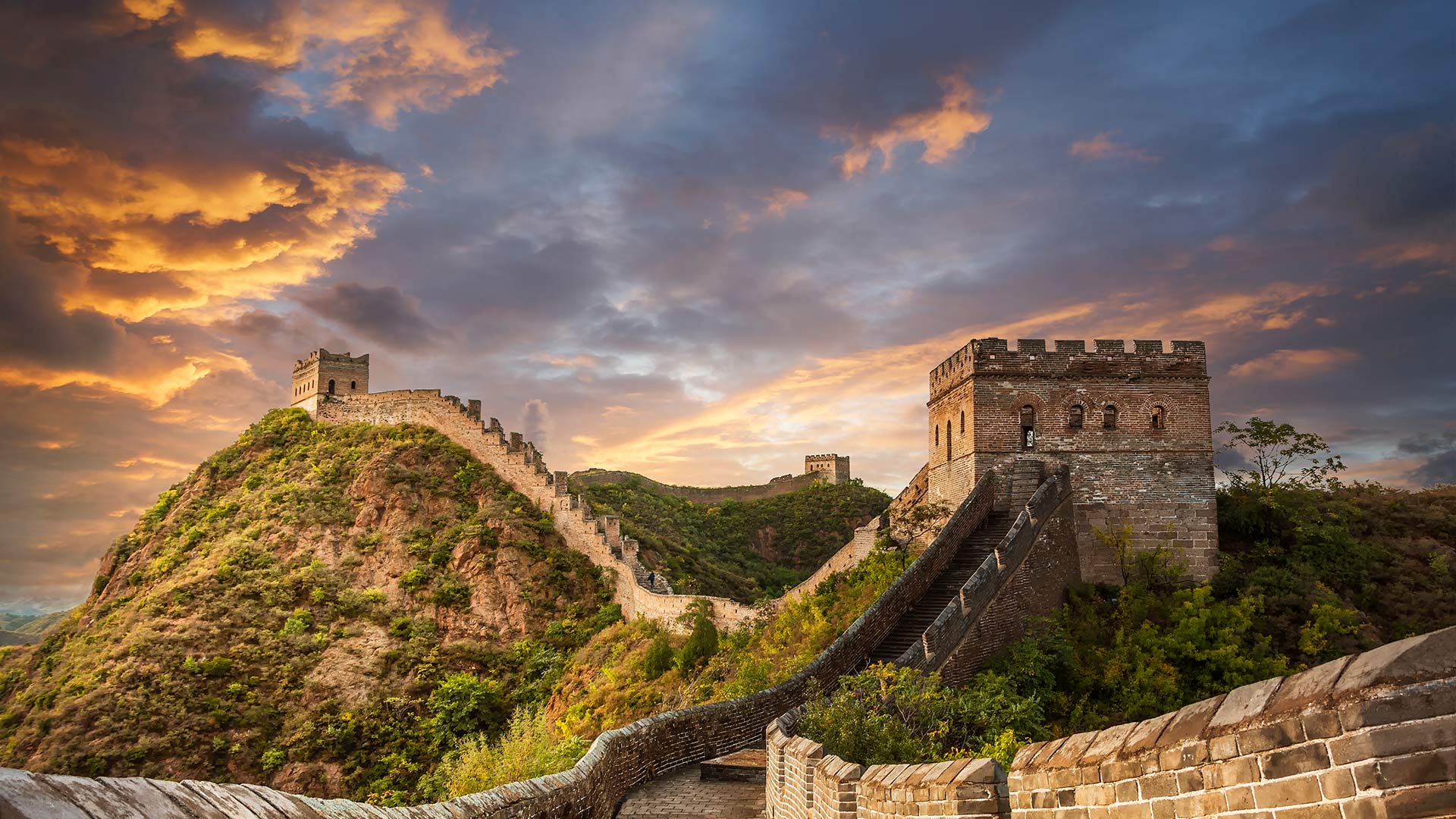 生日快乐雄伟壮丽的中国长城  